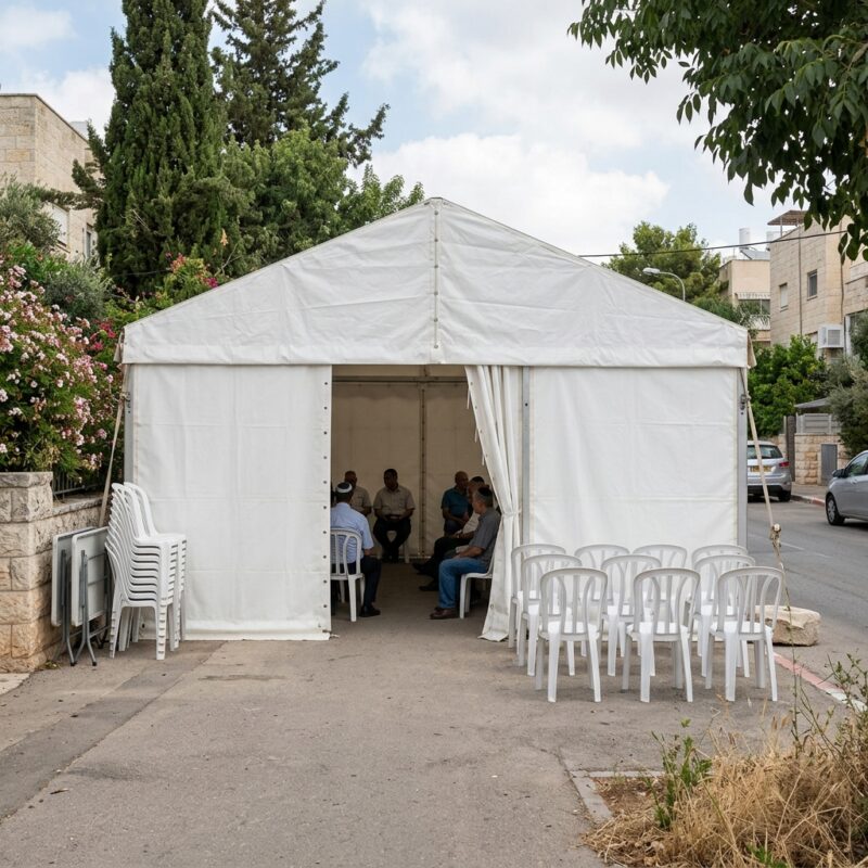 אוהל אבלים להשכרה - המחשה לאוהל אבלים להשכרה - כל מה שחשוב לדעת ברג...