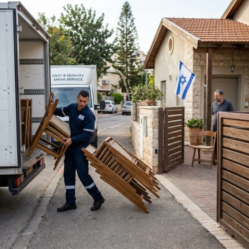 השכרת כסאות לשבעה - המחשה להשכרת כסאות לשבעה - שירות מהיר ואיכותי ע...